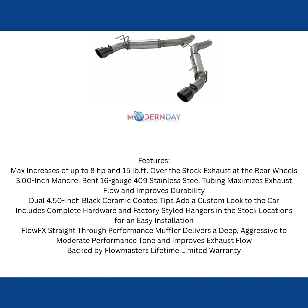 2010-2015 Ram Axle-Back Exhaust Flowmaster Stainless Steel